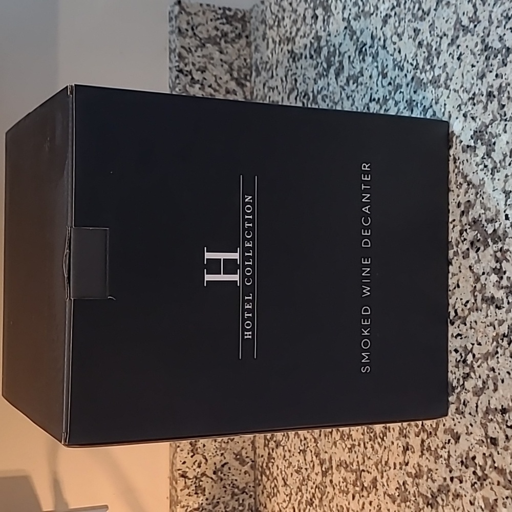 Hotel Collection Smoked Glass Decantet - NIB!